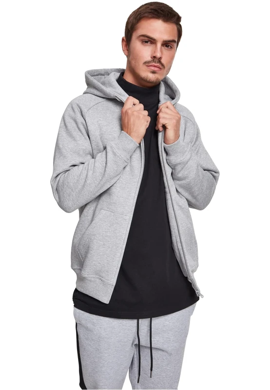 Urban Classics Men's TB014C-Zip Hoody Zip Hoody, grey, 3XL