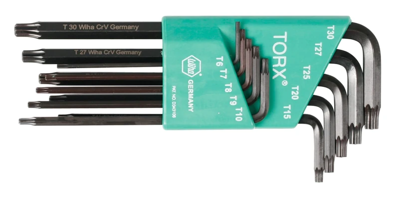 Wiha 37192 MagicSpring L-Key Set, T6-T40, 10 Piece
