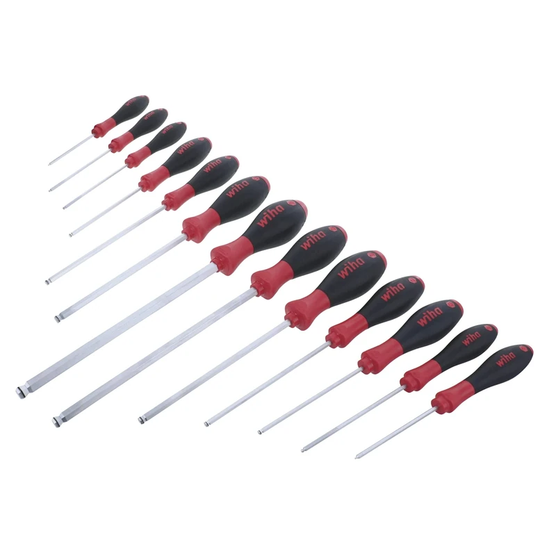 Wiha 36795 13-Piece MagicRing Screwdrivers Holding Ball Inch Hex Drivers
