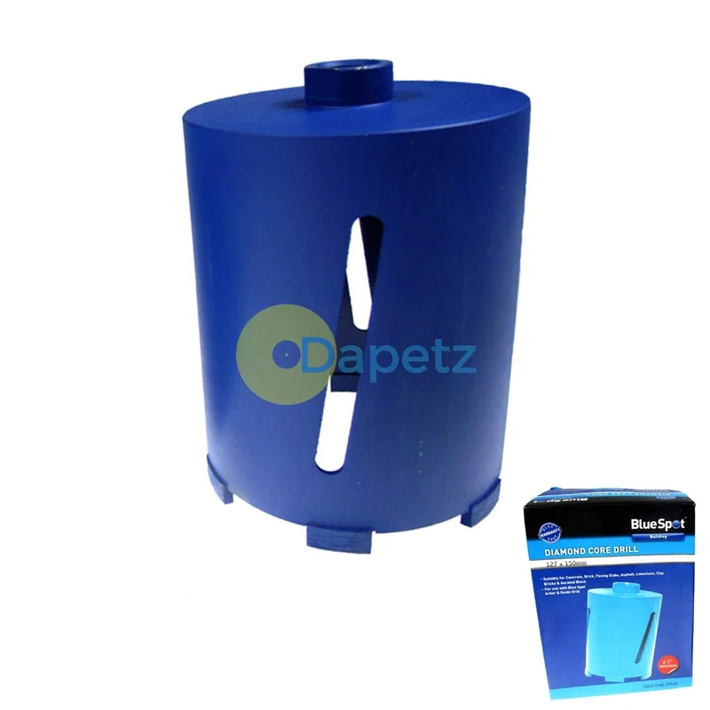 Blue Spot Tools 19518 Diamond Core Drill, 127 x 150 mm
