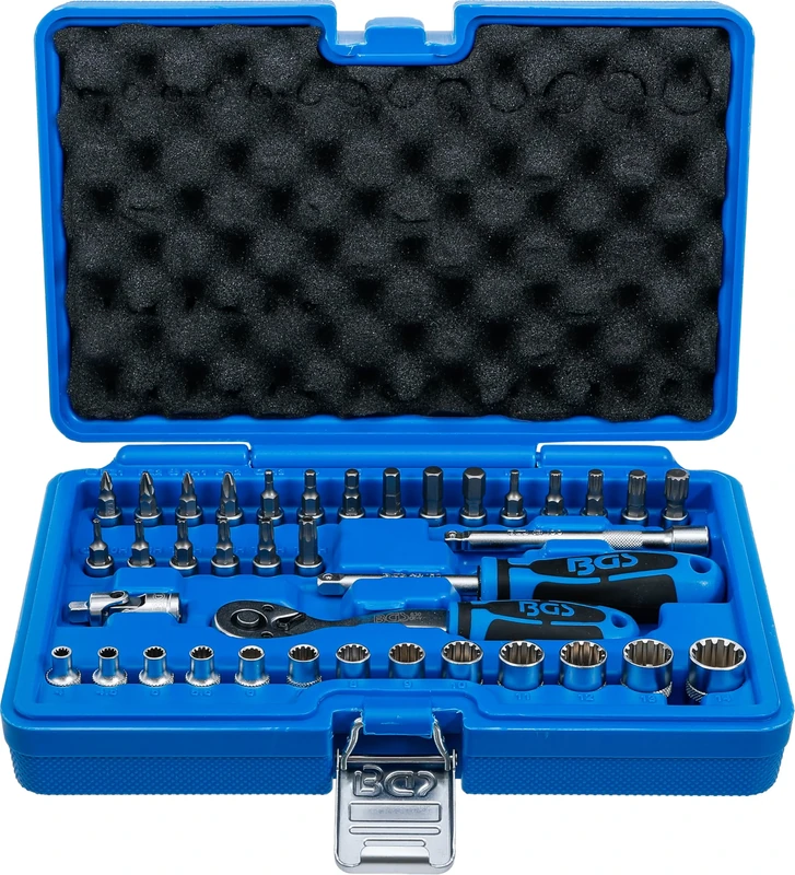 BGS 2151 | Socket Set, Gear Lock | 6.3 mm (1/4") Drive | 38 pcs.