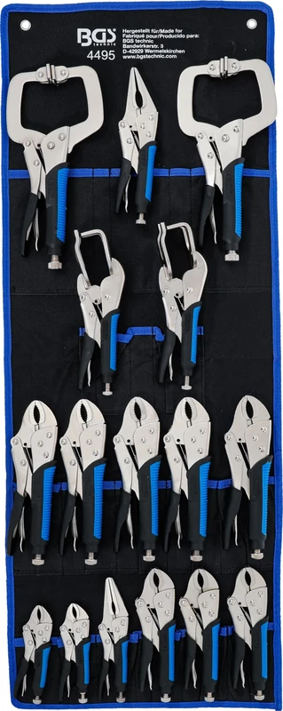 BGS 4495 | Locking Grip Pliers Set | 16 pcs.