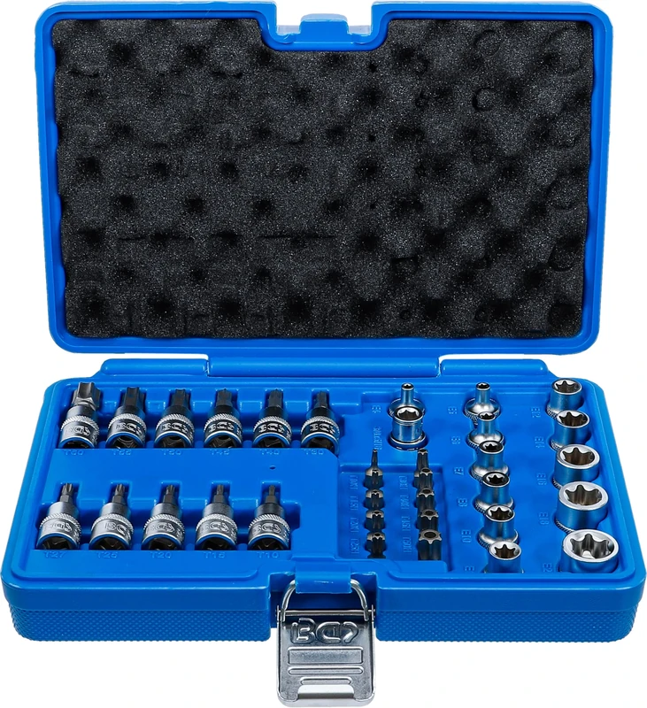 BGS 5021 | Bit and Socket Set | 10 mm (3/8") | T-Star (for Torx) | 34 pcs.