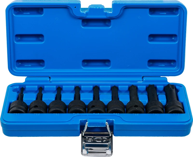 BGS 5480 | Impact Bit Socket Set | 12.5 mm (1/2") Drive | T-Star (for Torx) T20 - T70 | 9 pcs.