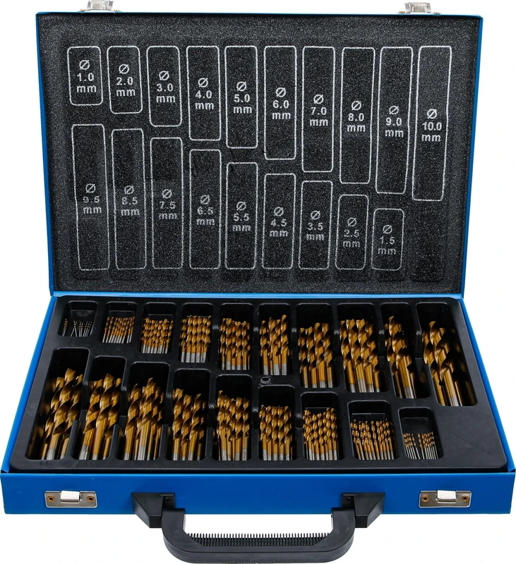 BGS 1994 | Twist Drill Set | HSS | titanium nitrated | 1 - 10 mm | 170 pcs.