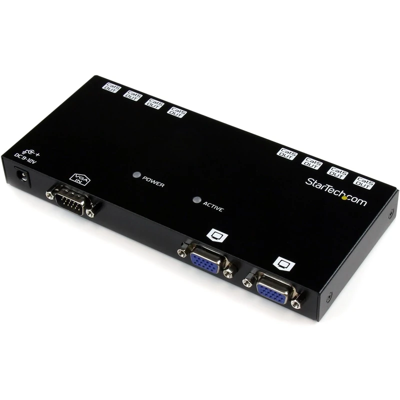 StarTech.com ST1218T 492 ft (150 m) VGA Over Cat5 Extender, VGA Extender, 8 Port Repeater, Cat5, Video Over Ethernet