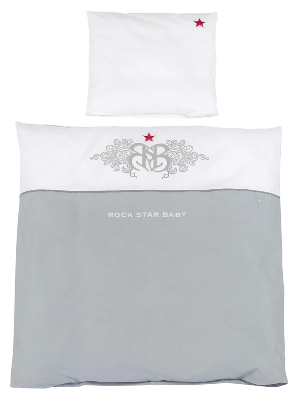 Roba Bed Linen 2 Piece Collection 100% Cotton Children's Bed Linen 100 x 135 cm, Blankets & Cushion Cover for Babies & Children