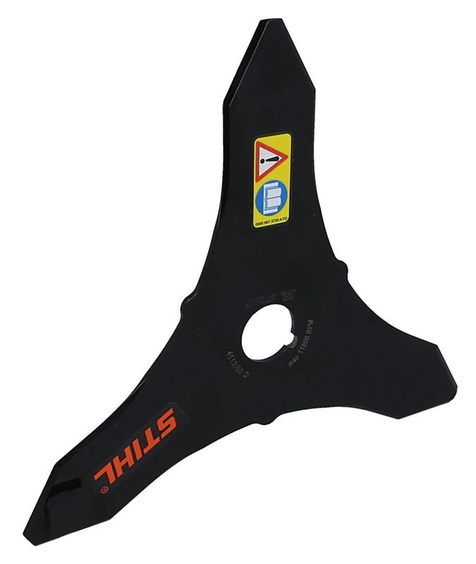 Stihl 41127134100 250 mm 3 brush knife steel blade with triple steel blade for thinning and removing hard, tangled grass, scrub and thorny bushes