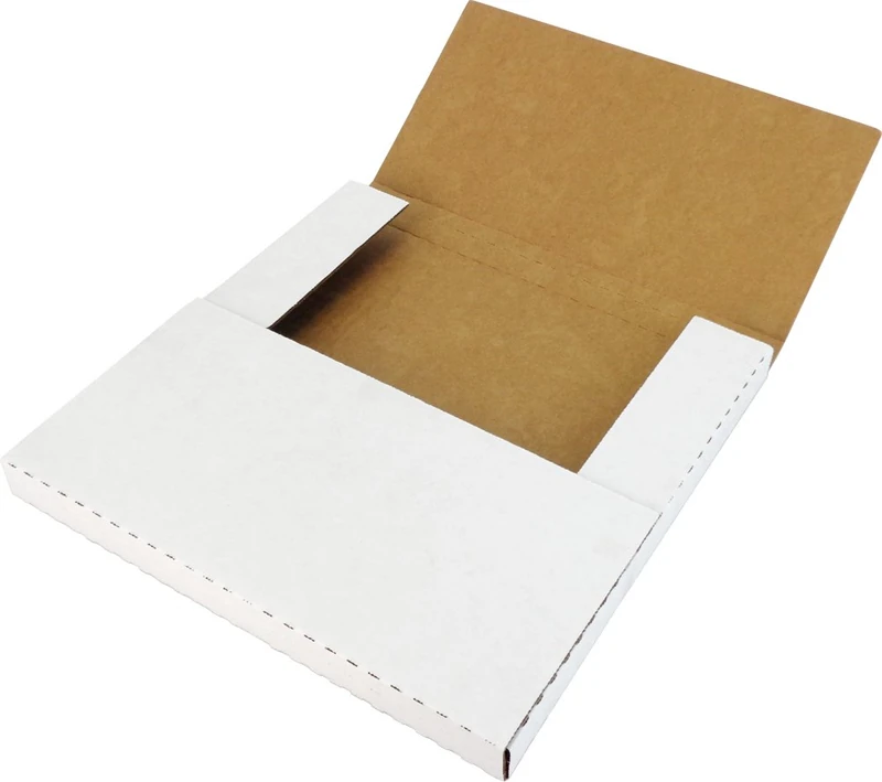 (10) White 1-3 Vinyl 12" Record Cardboard Multi-Depth Mailers - Image 1