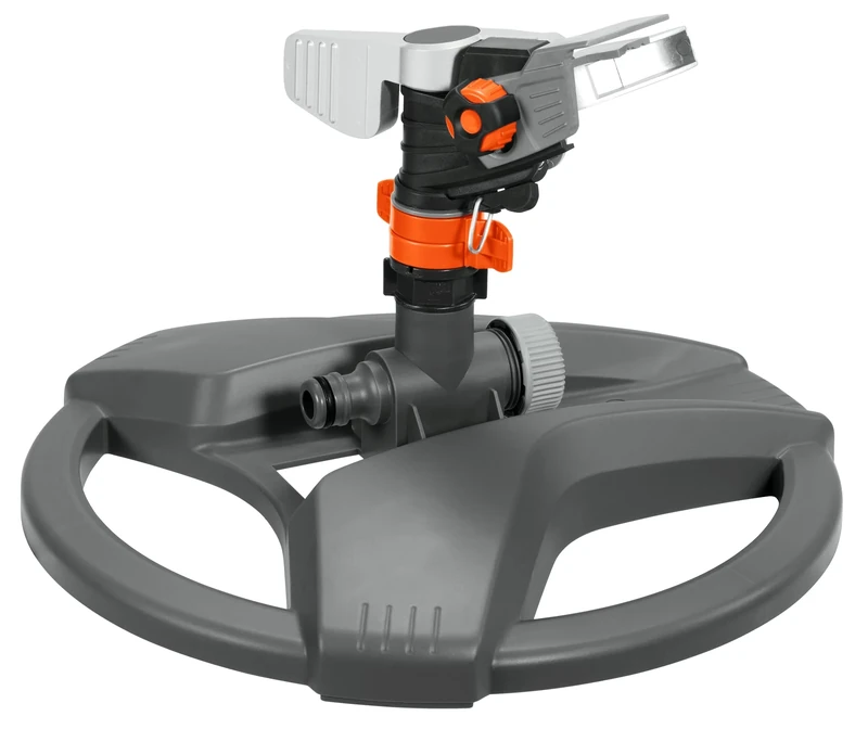 Gardena Premium Full or Part Circle Pulse Sprinkler (on a plastic sled): Premium sprinkler for watering large areas of up to 490 m², infinite range adjustment up to 12.5 m (8135-20)