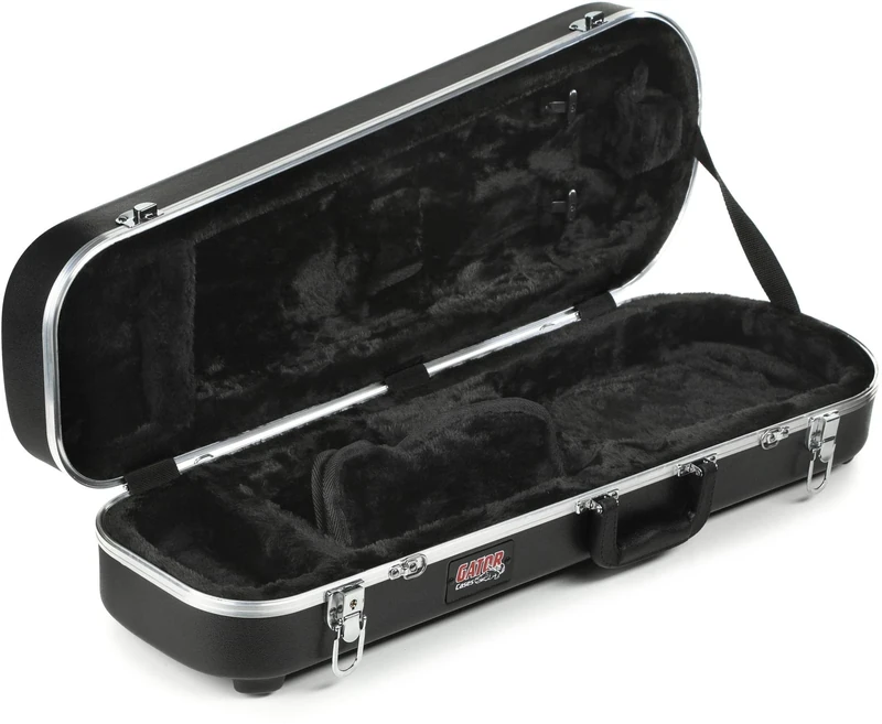 Gator Cases Lightweight Molded Violin Case with Locking Latch and Storage Compartment; Full Sized (GC-VIOLIN-4/4)