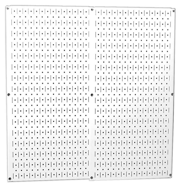 Wall Control 30-P-3232W White Metal Pegboard Pack