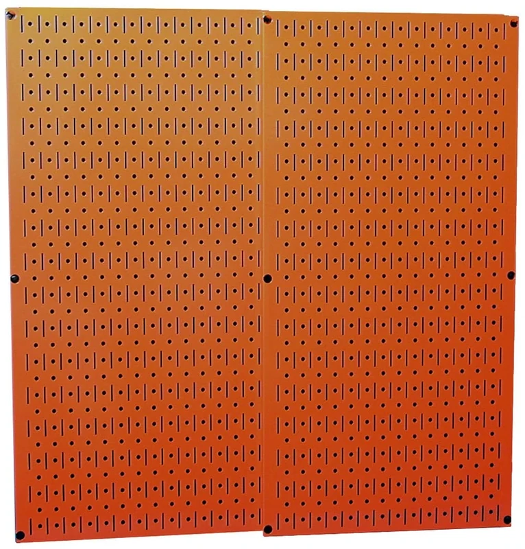 Wall Control 30-P-3232OR Orange Metal Pegboard Pack