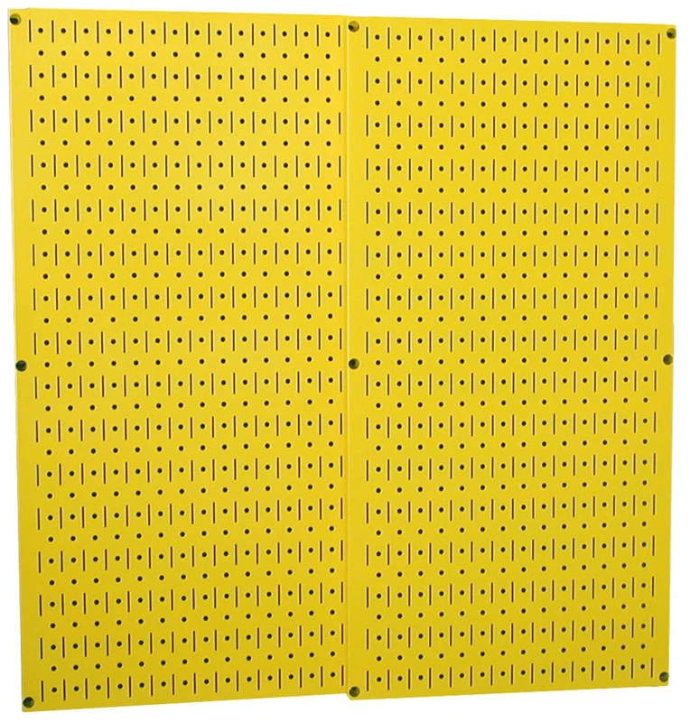 Yellow Metal Pegboard By Wall Control - 2 Pack