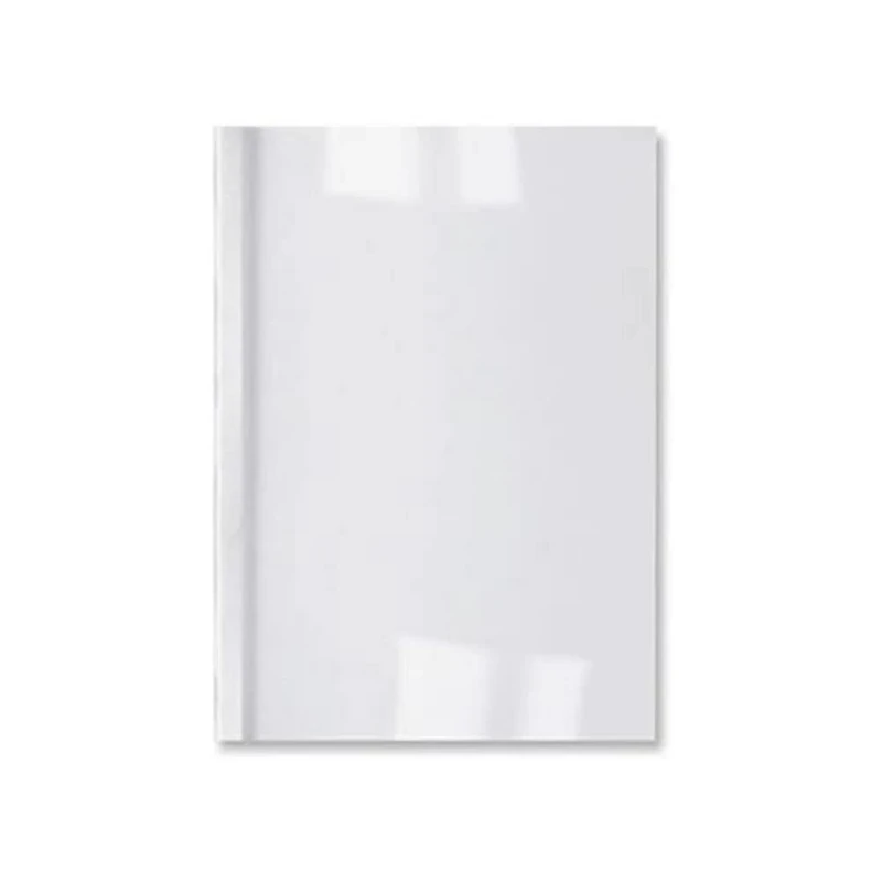 Kensington LeatherGrain Thermal Binding Covers 3mm White (100) - binding covers (White)