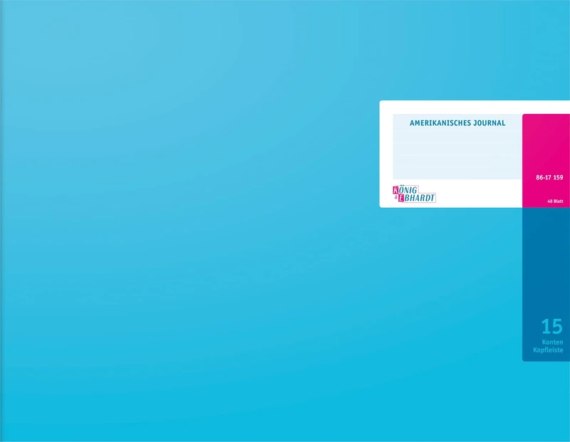 König & Ebhardt König and Ebhardt 8617159-8315K48KL American Journals 420 x 332 mm 48 Sheets Light Blue
