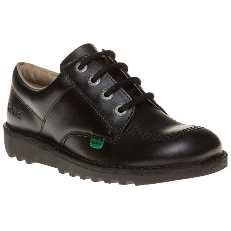Kickers Mens Kick Lo Core School Shoes Black 9 UK