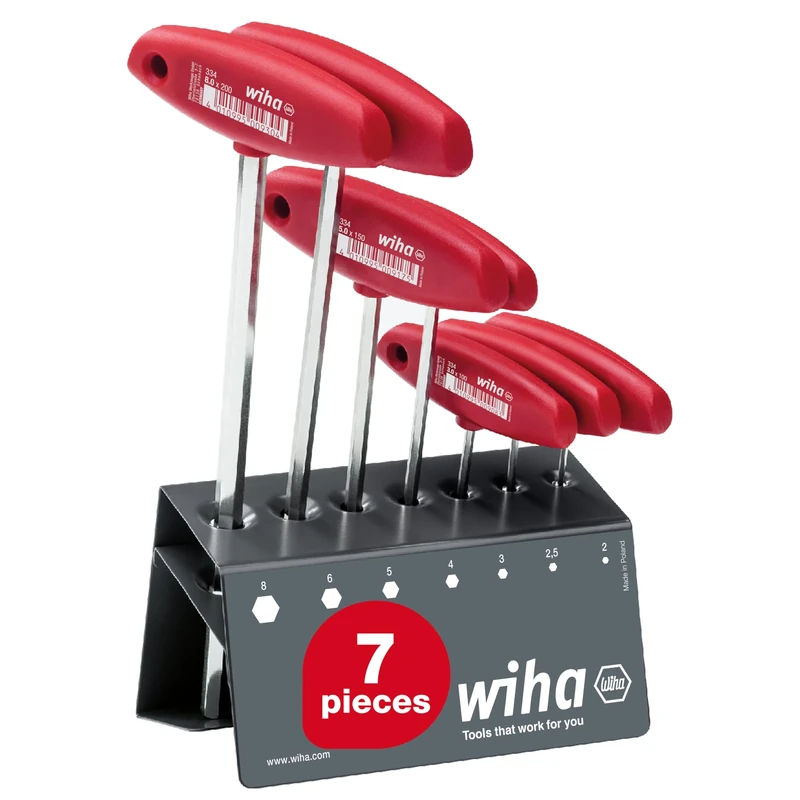 Wiha 334VB Hex Screwdriver Set with T-Spanner