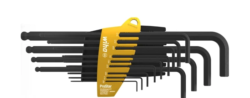 13pcs. Hexagonal Angled Screwdriver Set Wiha 24851 1.3/1.6/2/2.4/2.8/3.2/3.6/4/4.8/5.6/6.3/7.9/10mm - Image 1