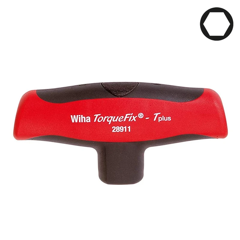 Wiha 289111250" Torque Fix T Plus QG Screwdriver, Black/Red, 12.5 N m