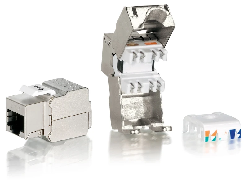 Equip 8x Keystone Jack Cat.6 Fully-Shielded Tool-Free Port - Image 1