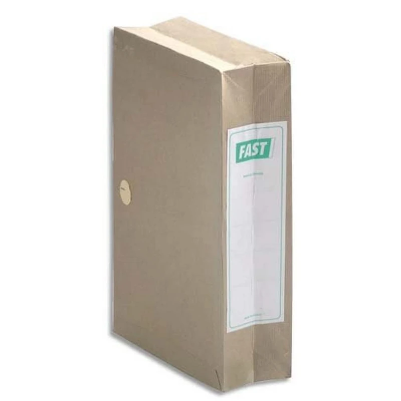 FAST Archivmappe, dehnbar, mit Einschlagklappen, Beige