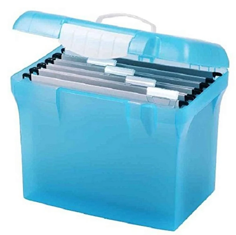 Elba Class' N Go 5 A4 Suspension File Indexing/Horsemen Design Case – Blue