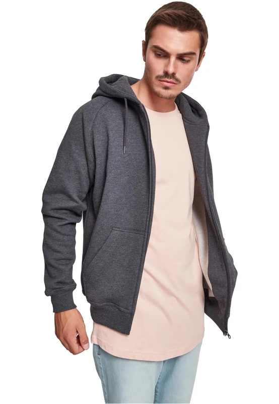 Urban Classics Men's TB014C-Zip Hoody Zip Hoody, charcoal, 4XL - Image 1