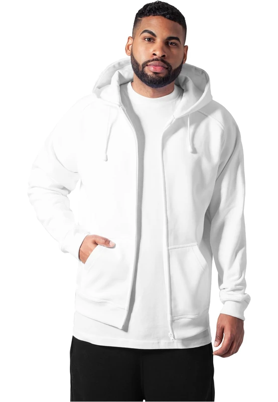 Urban Classics Men's TB014C-Zip Hoody Zip Hoody, white, 4XL
