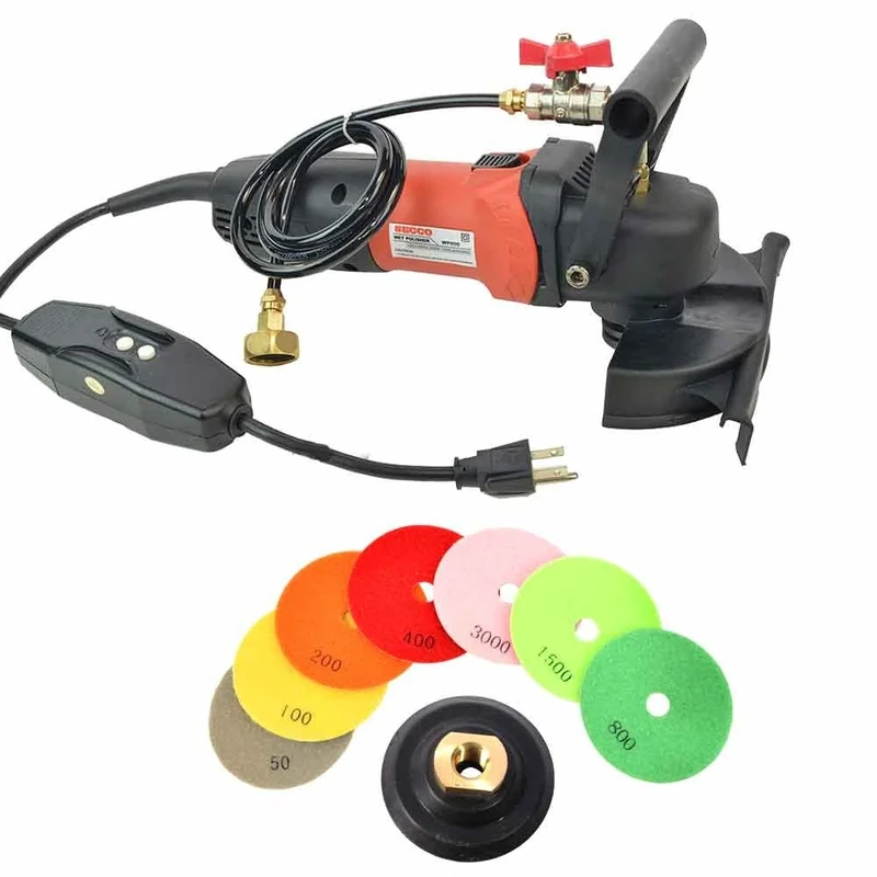 Secco Wvpolset 4-Inch Variable Speed Wet Polisher Kit