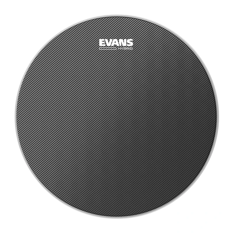 Evans Hybrid Drumhead - Hybrid Marching Snare Drum Head - For Sensitivity, Dynamic Range - Enhances Projection, Durability - Grey, 13 Inch
