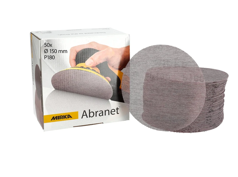 Mirka Abranet sanding discs 150 mm Hook & Loop Grit P180 50 pcs
