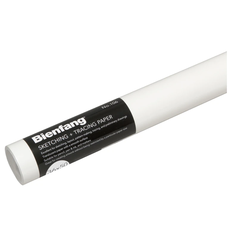 Speedball Bienfang #106 Sketching & Tracing Paper Roll 29GSM White 150ft x 36in, For Transfer, Drawing, Tracing, Sketch