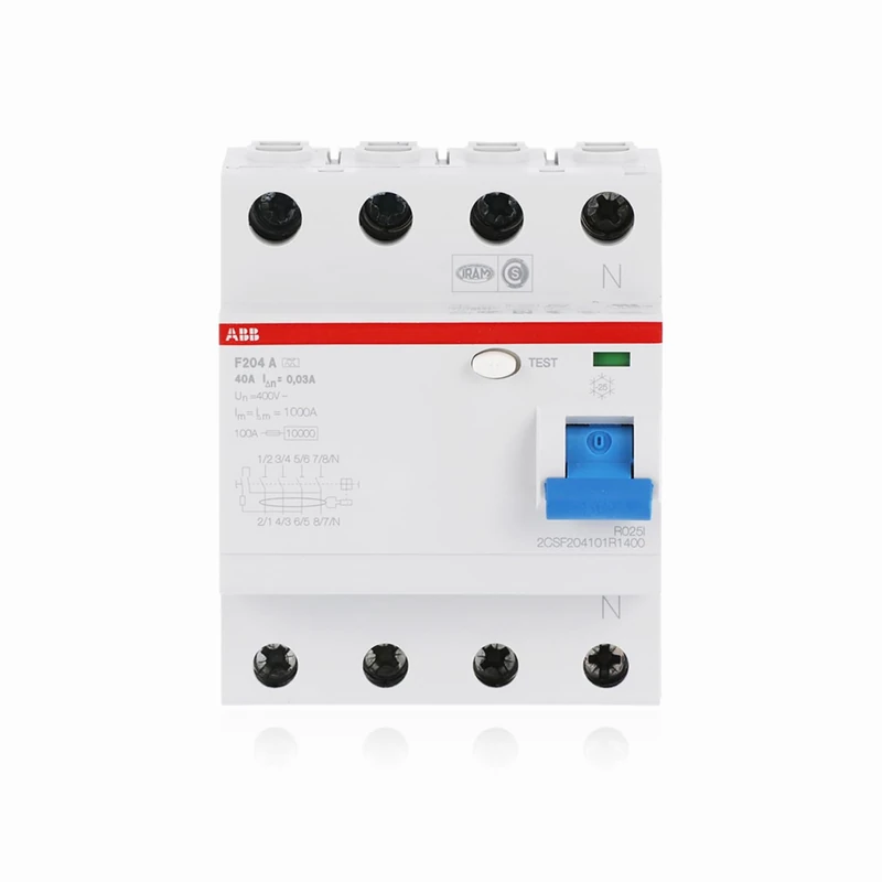 ABB F204A-40/0.03 4 Pole Residual Current devices RCD, 40 Amp Current, 30mA (2CSF204101R1400)