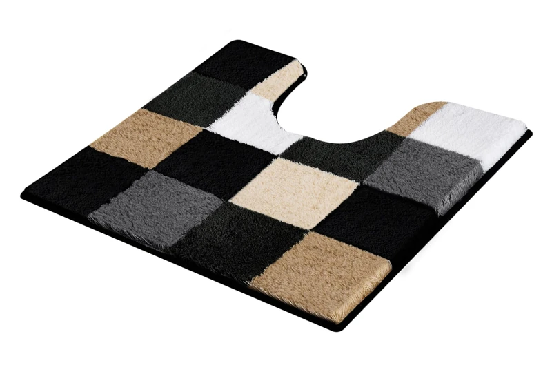 Kleine Wolke "Caro" Pedestal rug, 55 x 55 cm, Black