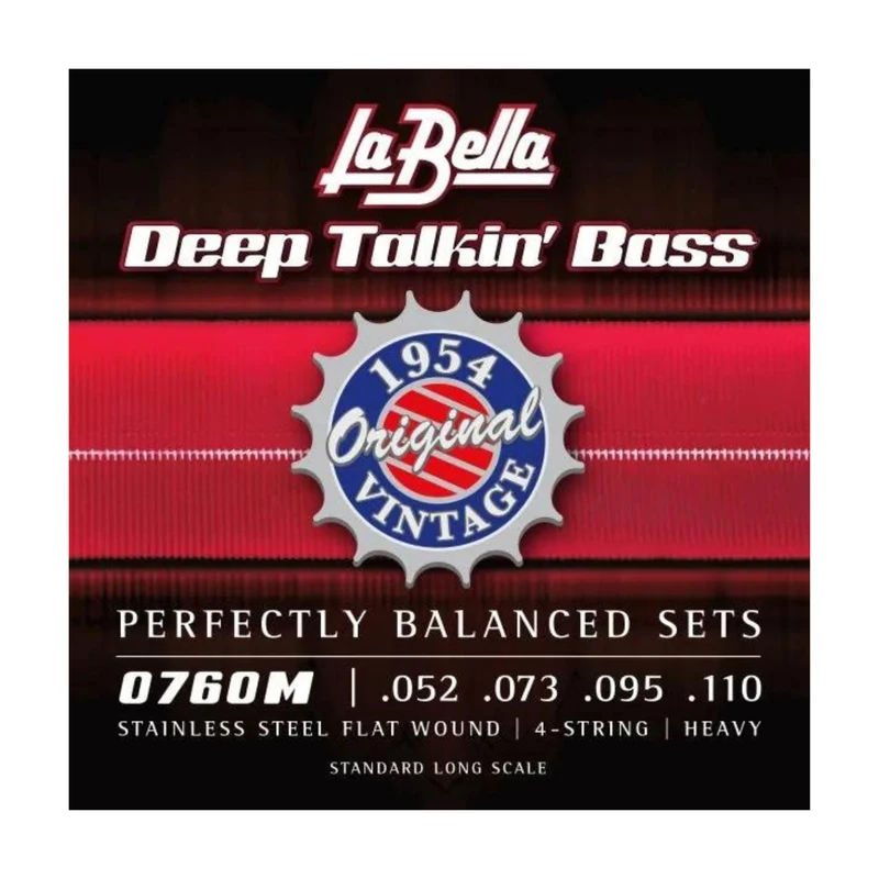 La Bella 760M Flat Wound Bass Strings Set 52/110
