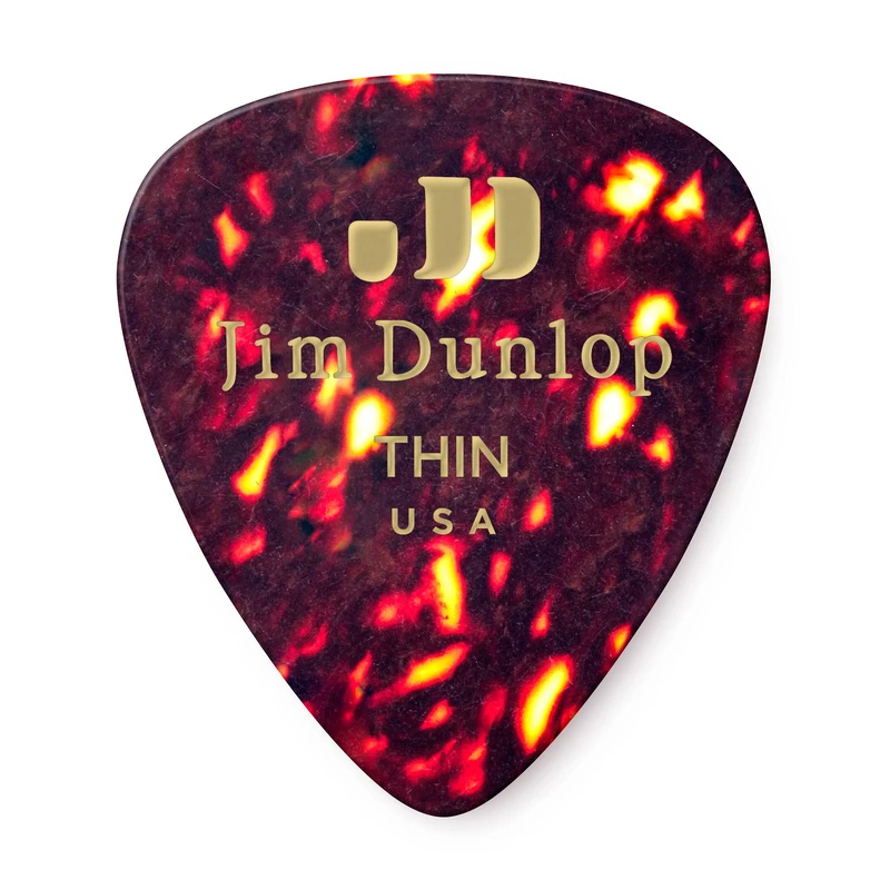 Dunlop 483R05TH Genuine Celluloid, Shell, Thin, 72/Bag