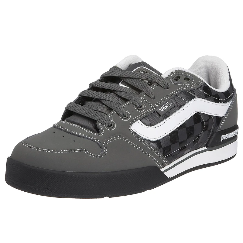 Vans Men's Rowley XLT Elite LS Nylon Check Grey/White VF7Q3CA 12 UK - Image 1