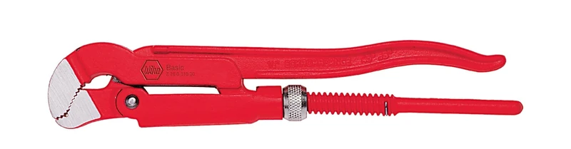 Hoekpijptang Basic, S-vormig, 420mm