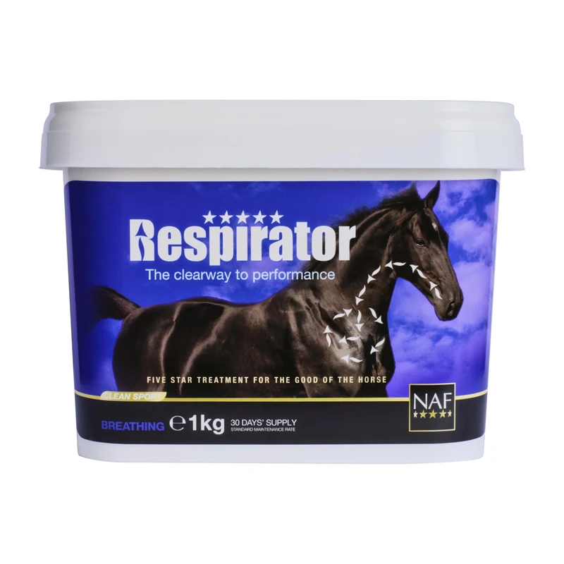 NAF Five Star Respirator 1kg – Advanced Respiratory Support for Horses – With Natural Antioxidants & Herbal Extracts – Promotes Clear Lungs & Immune Health