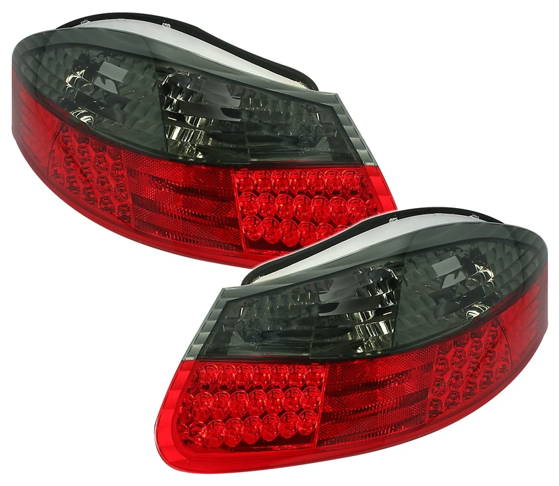 AD Tuning GmbH & Co. KG Red LED Rear Light Set, Clear Glass – Smoke