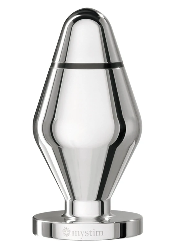 Mystim Little John Medical Aluminium E-Stim Butt Plug - Small