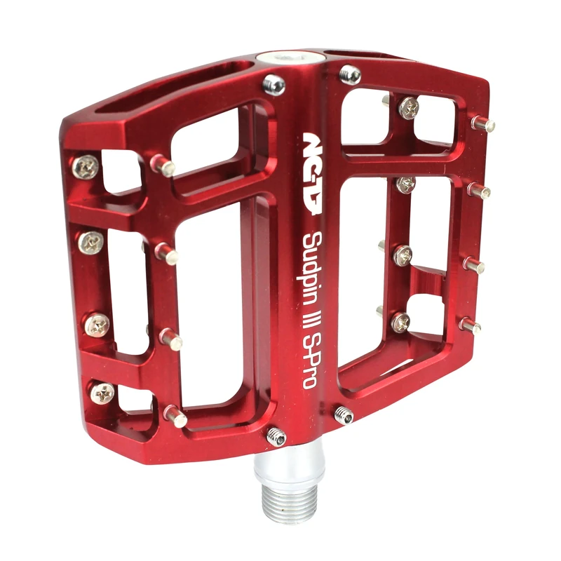NC 17 Sudpin III S-Pro Aluminum Platform Pedals / Bicycle pedals MTB and BMX / optimized for Dirt and Freeride style / reduced height on 15 mm