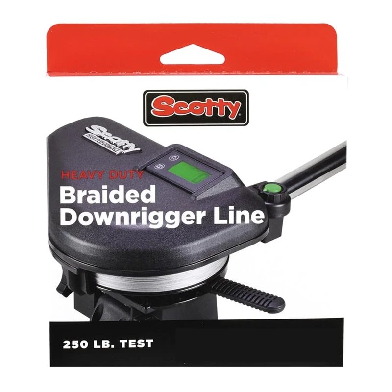 Scotty #2202K Premium Braided Fiber Downrigger Line with Kit (400 Feet)