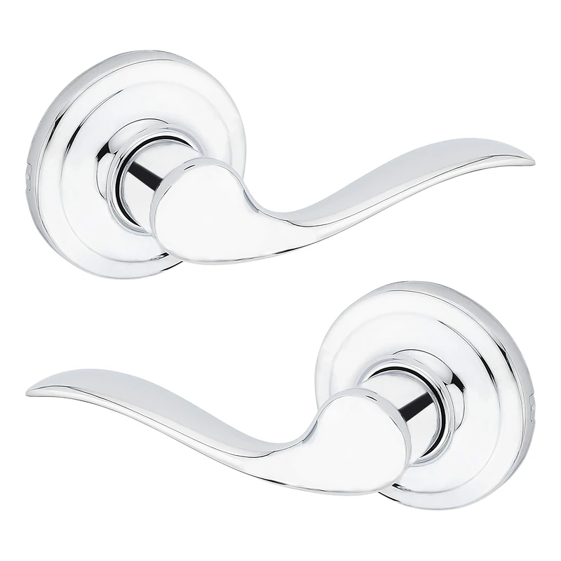 Kwikset Tustin Hall/Closet Lever in Polished Chrome