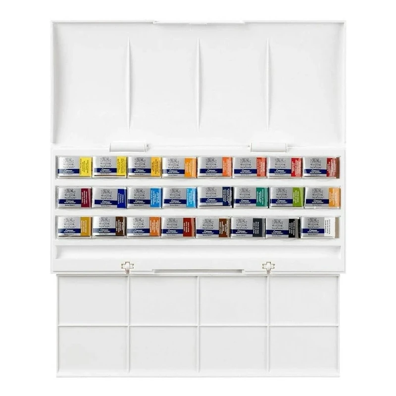 Winsor & Newton, Cotman Watercolour, 'Whole Pan Studio Set' , 24 x Whole Pans.