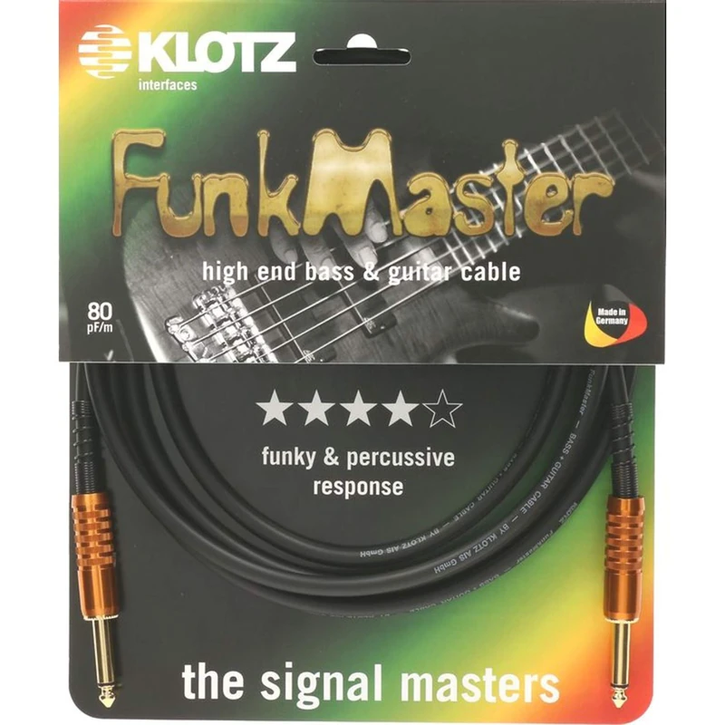 Klotz FunkMaster High End Guitar & Bass Cable (Straight - Straight) (6.0)