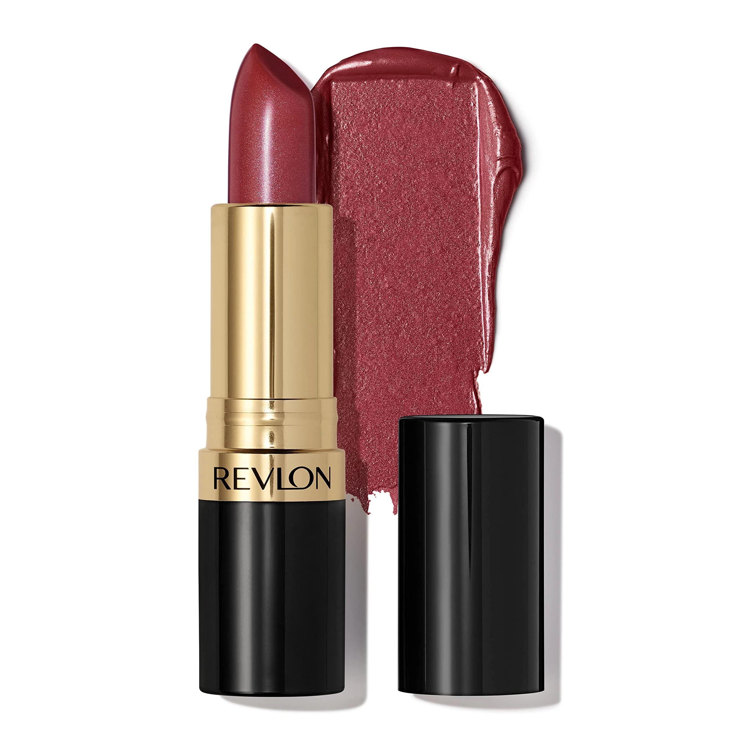 Revlon Super Lustrous, Lipstick, Moisturizing Cream Formula with Vibrant Colour, Enriched with Vitamin E and Avocado Oil, Plum Tones, Spicy Cinnamon 641