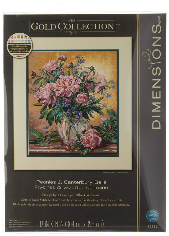 DIMENSIONS 35211 Canterbury Bells, Pink
