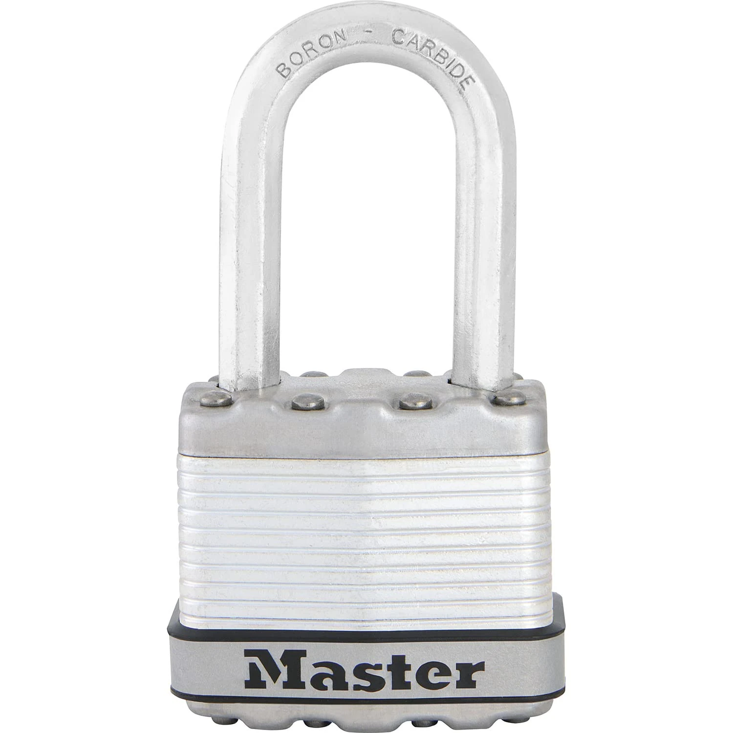 MASTER LOCK 72EURD + M1EURDLFCC 4.5 m Double Loop Steel Cable + Key Laminated Padlock, Security Level 8/10, Long Shackle